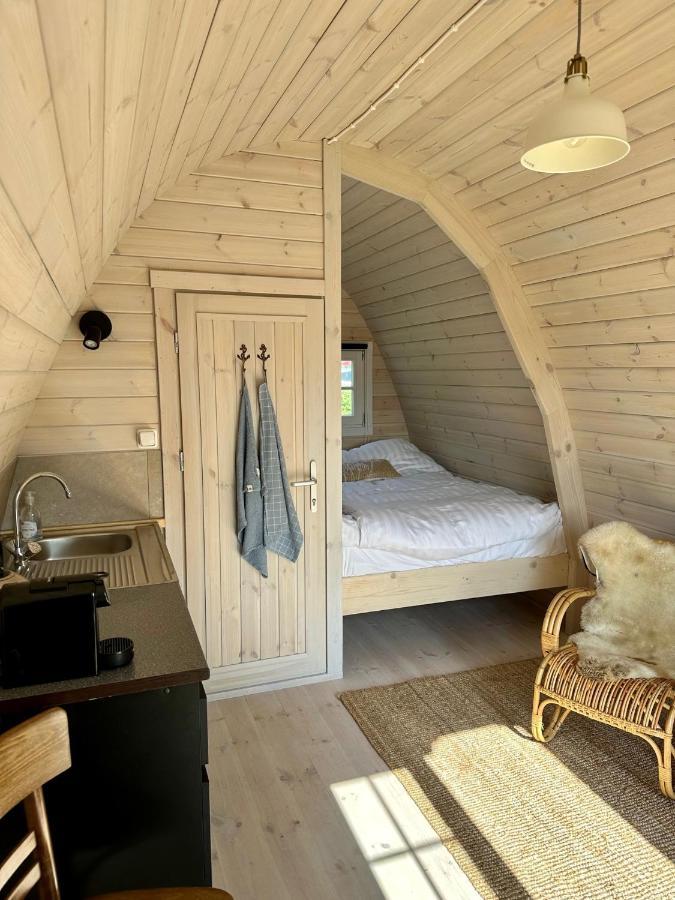 Lodge, Een Super Knus Tiny House, Nabij Vaarwater En Haven! Belt-Schutsloot Exteriér fotografie